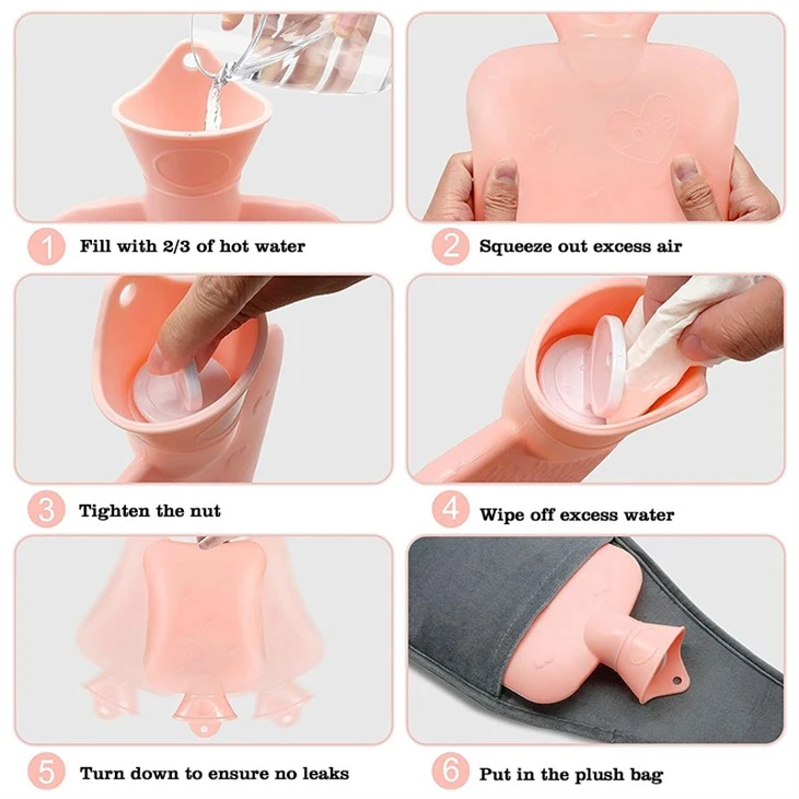 Mini Pvc Hot Water Bag Waist Cover